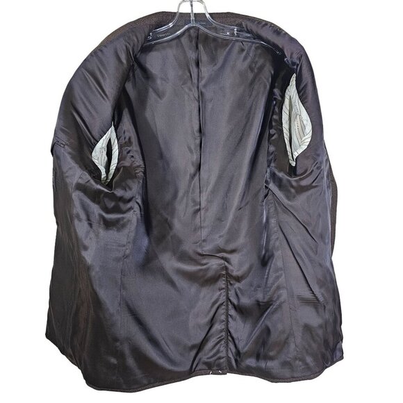 Lauren Ralph Lauren Mens Wool Blazer Brown Herringbone 2 Button Academia Sz 42S - Picture 9 of 9